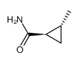 (+-)-trans-<2-Methyl-cyclopropyl>-carbonsaeureamid结构式