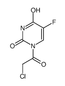 2,4(1H,3H)-Pyrimidinedione, 1-(chloroacetyl)-5-fluoro- (9CI) Structure
