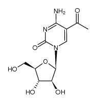 5-acetyl-1-β-D-arabinofuranosylcytosine结构式