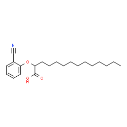 2-(2-Cyanophenoxy)tetradecanoic acid结构式