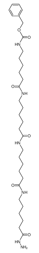 27-benzyloxycarbonylamino-8,15,22-trioxo-7,14,21-triaza-heptacosanoic acid hydrazide结构式