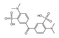 2-(dimethylamino)-5-[4-(dimethylamino)-3-sulfobenzoyl]benzenesulfonic acid结构式