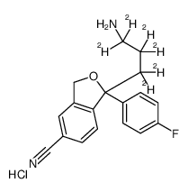 Didesmethylcitalopram-d6 hydrochloride Structure