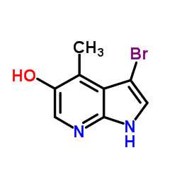 3-Bromo-5-hydroxy-4-Methyl-7-azaindole结构式