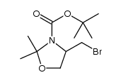 N-Boc-2,2-二甲基-4-(溴甲基)噁唑烷结构式