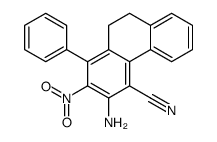 3-氨基-2-硝基-1-苯基-9,10-二氢菲-4-甲腈结构式