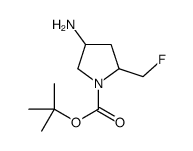 4-氨基-2-氟甲基-吡咯烷-1-羧酸叔丁酯结构式