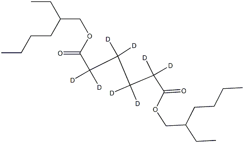 双（2-乙基己基）己二酸酯-D8结构式