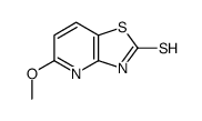 2-疏基-5-甲氧基噻唑并[4,5-b]吡啶结构式