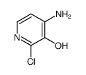 3-Pyridinol, 4-amino-2-chloro- Structure