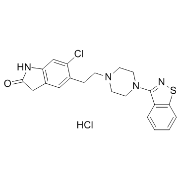 Ziprasidone HCl structure