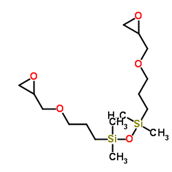 1,1,3,3-四甲基-1,3二[3-(环氧乙基甲氧基)丙基]二硅氧烷结构式