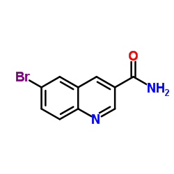 6-溴喹啉-3-甲酰胺结构式
