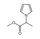1H-Pyrrole-1-aceticacid,alpha-methyl-,methylester(9CI) Structure