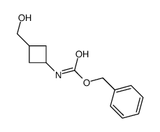 N-[3-(羟甲基)环丁基]氨基甲酸苄酯结构式