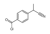 Benzoyl chloride, 4-(1-cyanoethyl)- (9CI) Structure