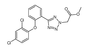 5-[2-(2,4-二氯苯氧基)苯基]-2H-四唑-2-乙酸甲酯结构式