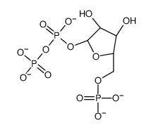 [(2R,3S,4R,5R)-3,4-dihydroxy-5-[oxido(phosphonatooxy)phosphoryl]oxyoxolan-2-yl]methyl phosphate Structure