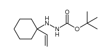 tert-butyl 2-(1-vinylcyclohexyl)hydrazinecarboxylate Structure