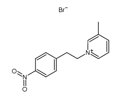 3-methyl-1-(4-nitrophenethyl)pyridin-1-ium bromide Structure