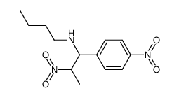 N-(2-nitro-1-(4-nitrophenyl)propyl)butan-1-amine Structure