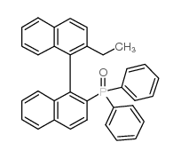 (S)-(-)-2-(二苯基磷酰)-2’-乙基-1,1’-联萘结构式