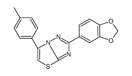 2-(1,3-Benzodioxol-5-yl)-6-(4-methylphenyl)[1,3]thiazolo[3,2-b][1 ,2,4]triazole Structure
