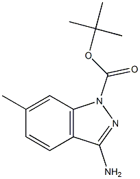 1-叔丁氧羰基-3-氨基-6-甲基吲唑结构式