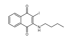 2-iodo-3-(butylamino)naphthalene-1,4-dione Structure