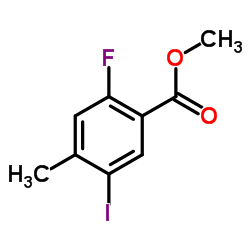 Methyl 2-fluoro-5-iodo-4-methylbenzoate Structure