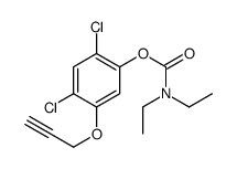 (2,4-dichloro-5-prop-2-ynoxyphenyl) N,N-diethylcarbamate结构式