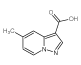 5-甲基吡唑并[1,5-a]吡啶-3-羧酸结构式