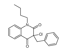 3-Benzyl-1-butyl-3-chloro-1H-quinoline-2,4-dione结构式