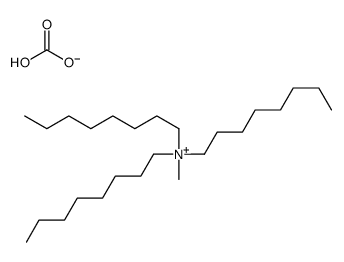 hydrogen carbonate,methyl(trioctyl)azanium结构式