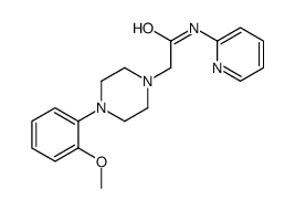 4-(2-Methoxyphenyl)-N-2-pyridinyl-1-piperazineacetamide结构式