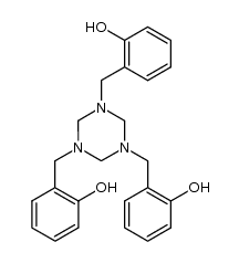 1,3,5-tris(o-hydroxybenzyl)-1,3,5-triazacyclohexane Structure
