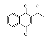 2-propanoylnaphthalene-1,4-dione结构式