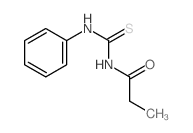 Propanamide,N-[(phenylamino)thioxomethyl]- Structure