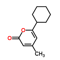 6-Cyclohexyl-4-methyl-2H-pyran-2-one structure