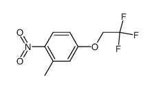 3-methyl-4-nitro-1-(2,2,2-trifluoroethoxy)benzene结构式