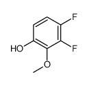 3,4-二氟-2-甲氧基苯酚结构式