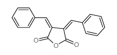 2,5-Furandione,dihydro-3,4-bis(phenylmethylene)- Structure