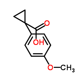 1-(4-甲氧基)-1-环丙烷羧酸结构式