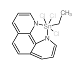 2,9-dihydro-1,10-phenanthroline-1,10-diide, trichloro-ethyl-stannane结构式