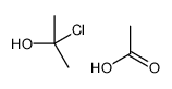 acetic acid,2-chloropropan-2-ol结构式