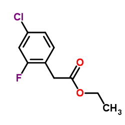 2-(4-氯-2-氟苯基)乙酸乙酯结构式