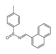 4-methyl-N-(naphthalen-1-ylmethylidene)benzenesulfinamide结构式