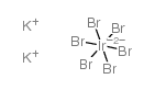 potassium hexabromoiridate(iv) Structure