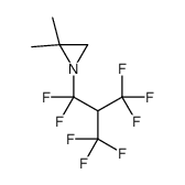 2,2-dimethyl-1-[1,1,3,3,3-pentafluoro-2-(trifluoromethyl)propyl]aziridine Structure