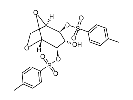 1,6-脱水-2,4-二邻对甲苯磺酰基-beta-d-吡喃葡萄糖结构式